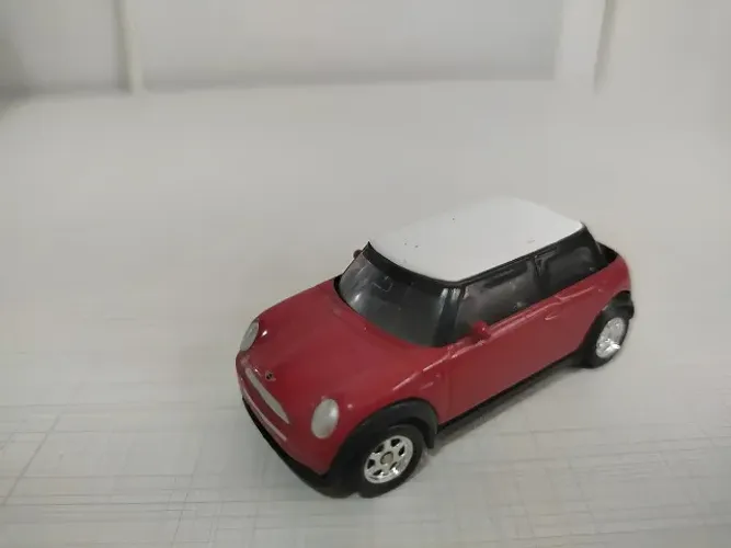 Miniatura Mini Cooper Welly 1/60 Vermelho
