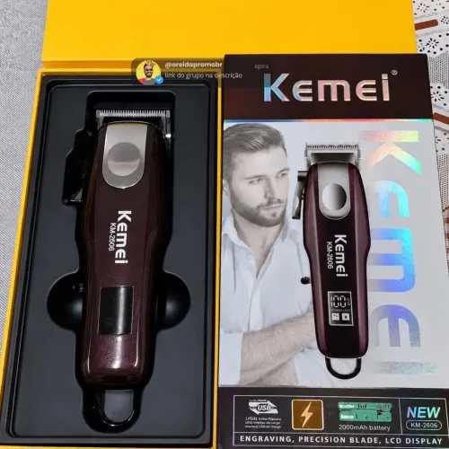 Máquina kemei KM-2606 corte e acabamento
