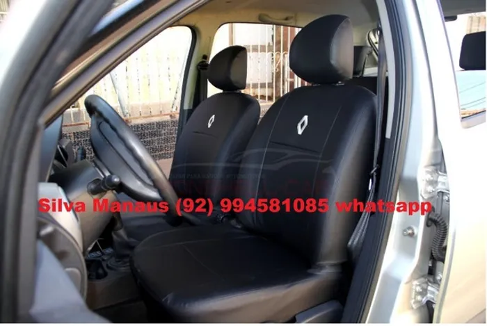 Capa banco Couro Corvin sob medida Clio Logan Sandero Stepway impermeável não passa agua