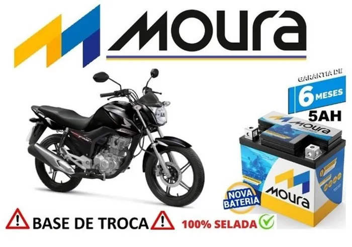Bateria Moura 5Ah Honda Fan 2017