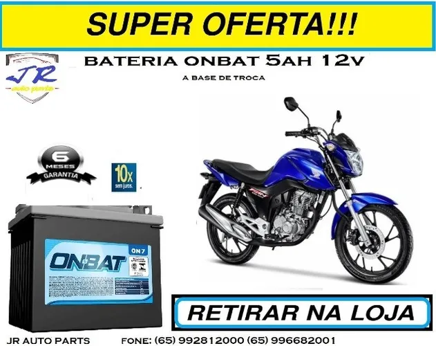 Bateria onbat 5ah Honda Fan 2022