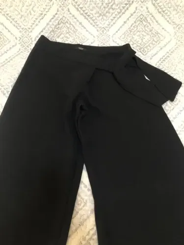 Calça pantalona crepe