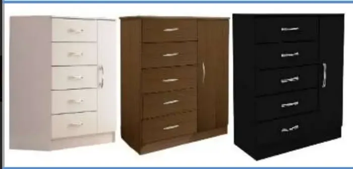 Quarto cômoda sapateira 5 gavetas