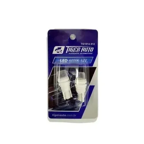 Par Lâmpada Led Tiger T10 Cree 12V Pingo Grade 6000K