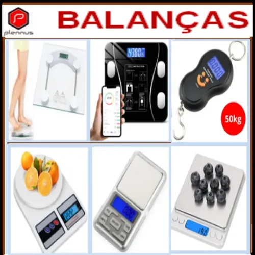 Balanças de Precisão Corporal BioImpedância Banheiro Cozinha Alimentos Malas Bagagem z579