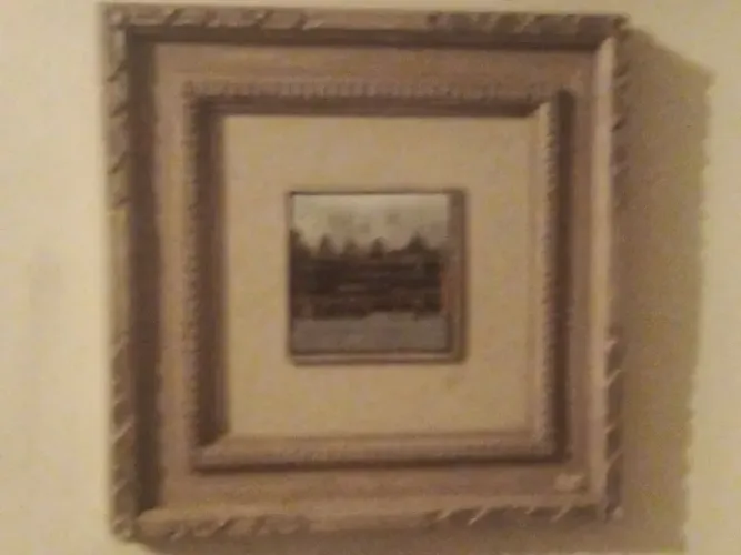 Quadro azulejo emoldurado lembrança Burges 