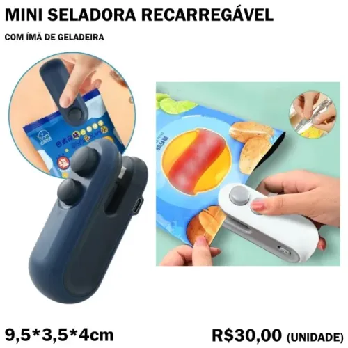 Mini Seladora Recarregável