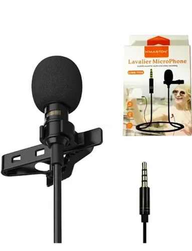 Microfone de Lapela Celular Computador Câmera Smartphone Android IPhone Plug P3