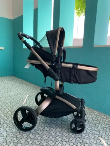 Carrinho de Bebê Dzieco Vulkan 360 Multi Posições Golden [Negociável]