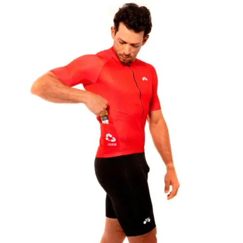 Camisa Ciclismo Masculina Mynd Basic Bol Ziper Inteiro - tamanho 3G
