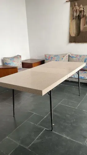 Mesa De Formica Madeira Maciça C/ Extensor, Envio Brasil