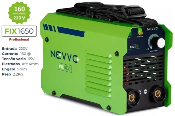 Máquina Inversora De Solda Nevvo 160amp Profissional 220v com Garantia