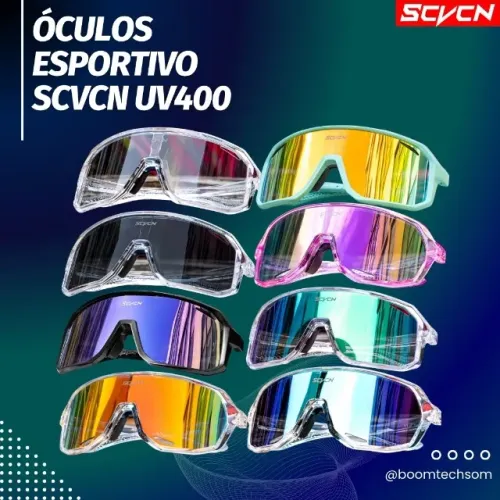 Óculos Esportivo SCVCN UV400 | Garantia | Pronta Entrega