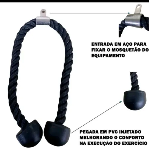 Cabo de Triceps para Musculação - Alta Qualidade