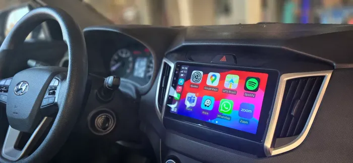 Multimídia Hyundai creta 9 polegadas Carplay sem fio Android auto 