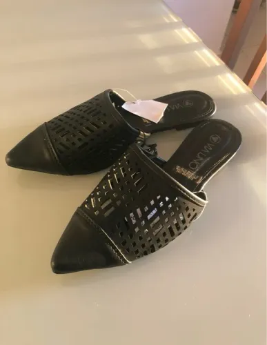 Sapato mule feminina preta