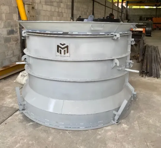 Forma metálica para manilha ponta e bolsa PB/ MF