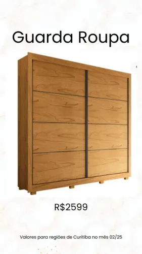 Promoção Guarda Roupa 100% MDF - 18/02/25 