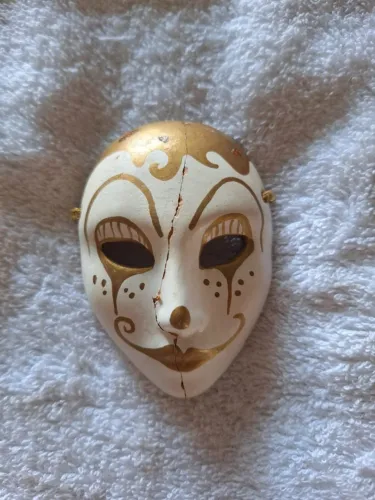 Máscara decorativa italiana em gesso