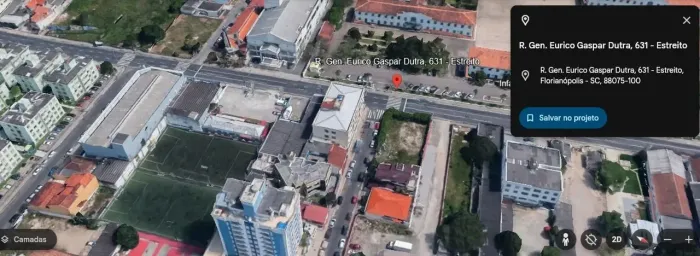 Terreno de frente para a rua Gal. Eurico Gaspar Dutra