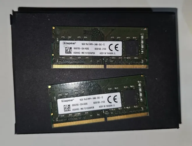 Memória ram 32gb (2x16gb) Kingston ddr4 3466mhz notebook 