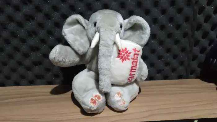 Pelúcia Elefante Mamíferos Parmalat Anos 90