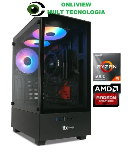 PC Gamer ITX Arena, Ryzen 5 5600G, Radeon? Graphics Vega 7, 16GB Ram, SSD 480GB