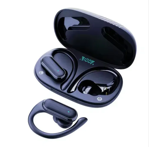 Fone de ouvido Bluetooth com gancho ideal para exercícios físicos