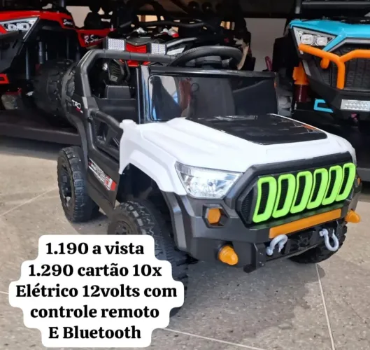 Carrinho elétrico infantil 12volts jeep off road