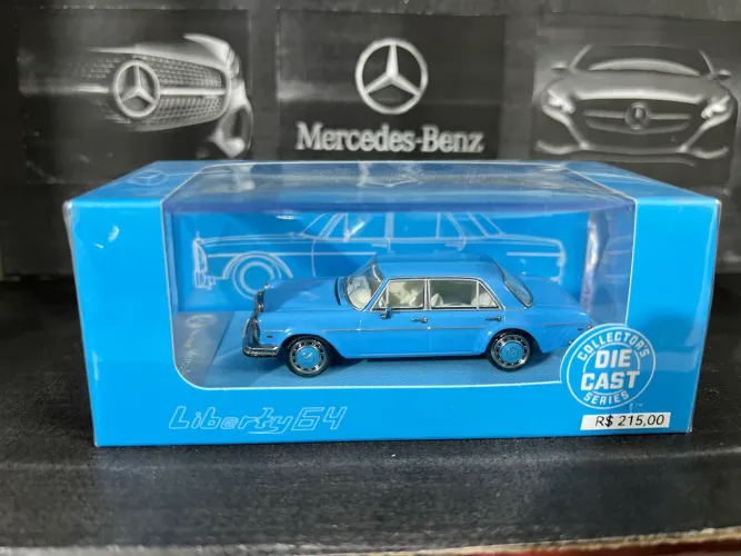 Miniatura 1/64 Mercedes Benz 300 Sel Azul