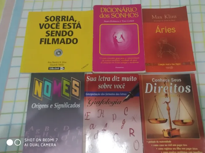Lote de livros usados