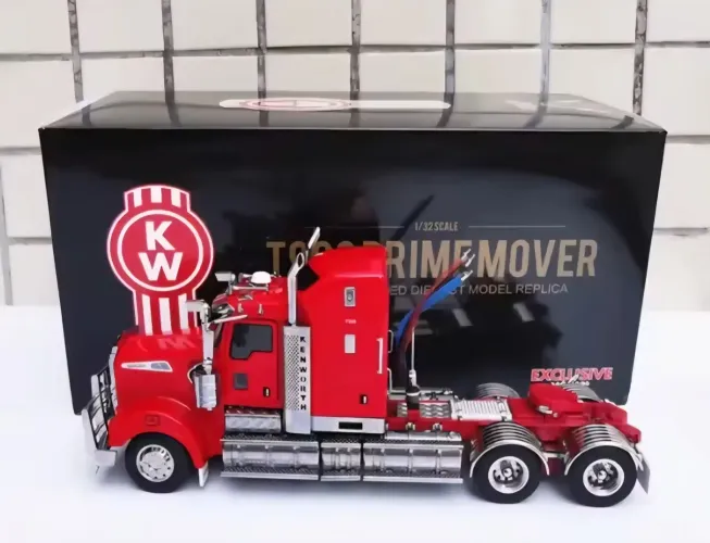 Automodelo caminhão australiano original KENWORTH  vermelho 28cm metal/plástico  1/32