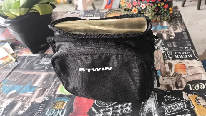 Bolsa dupla para quadro de bicicleta BTWIN