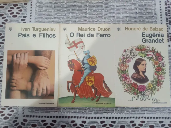 Livros: Eugênia Grandet + Pais e Filhos + O Rei do Ferro
