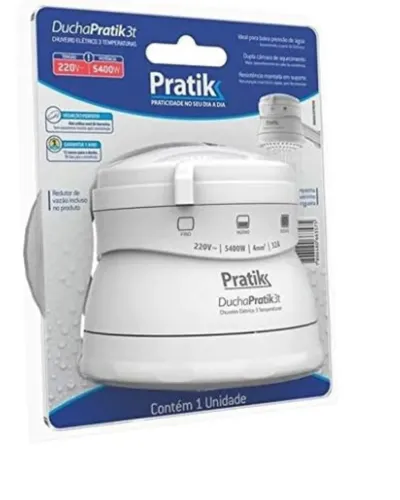 Ducha/Chuveiro Pratik 3 Temperaturas 5400W - 220V