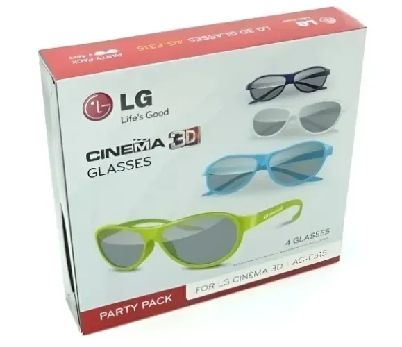 Lentes 3d LG Cinema Ag-f315 Passivas, Pacote Com 4 unidades