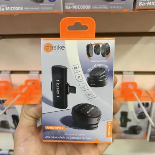 Microfone Sem Fio Lapela Basike Tipo C