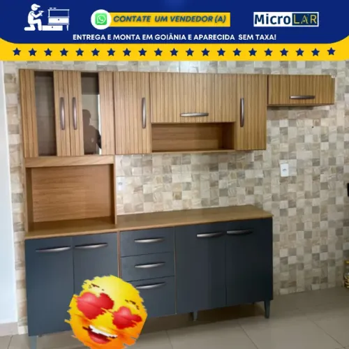 Armário de Cozinha Completo na Promoção - Monta na Hora
