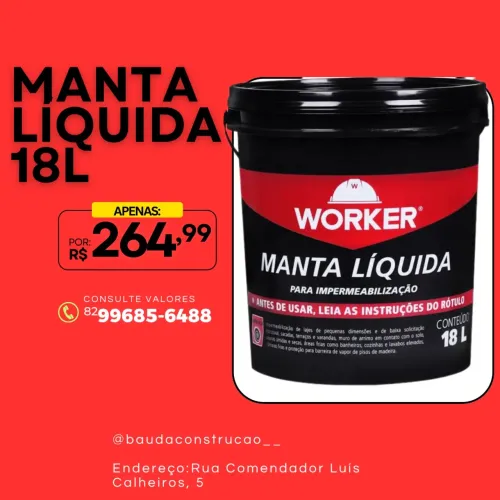 MANTA LÍQUIDA 18L WORKER