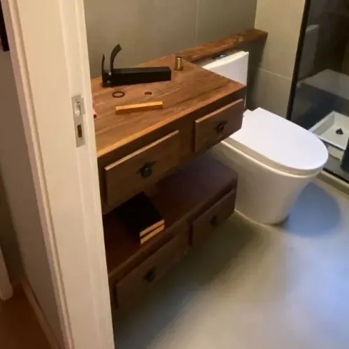 Lavabo Rústico Com Gavetas
