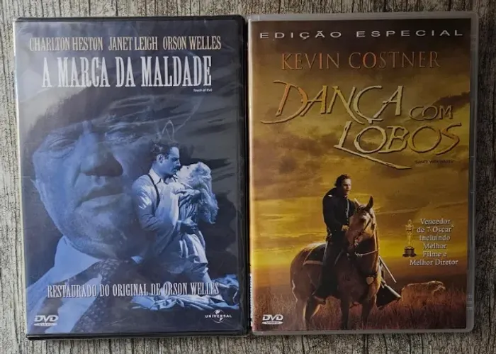 Dvds: A marca da maldade + Dança com os Lobos