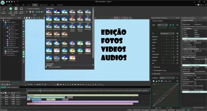 Edição de Vídeo e Audio, Fotos , Anúncios Google , Youtube