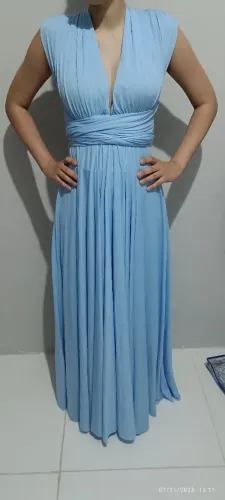 Vestido de festa azul 