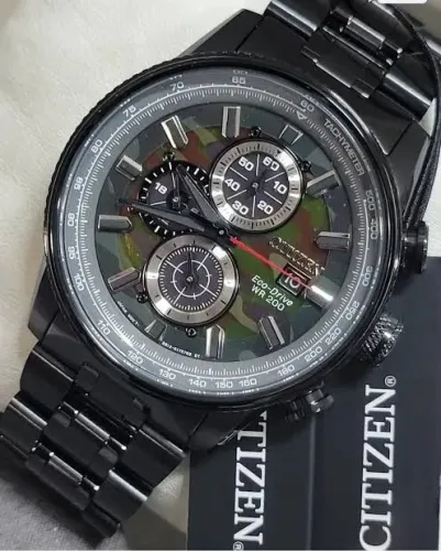 Relógio Citizen Nighthawk Eco-Drive Chronograph Masculino, Novo na Caixa