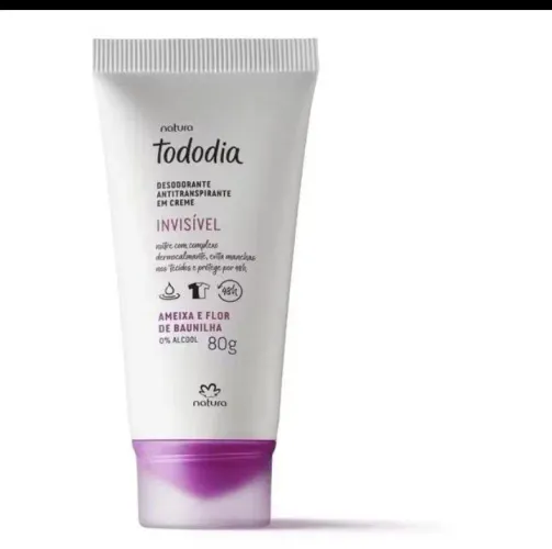 Desodorante em creme ameixa e flor de baunilha Natura