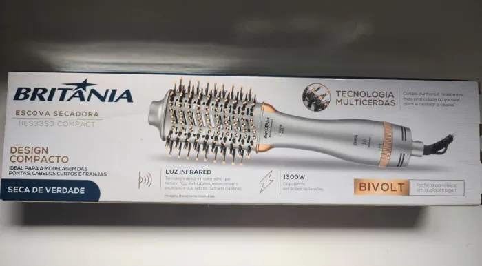 Escova Secadora BES33SD Compact 4 em 1 Bivolt 1300W Britânia<br>
