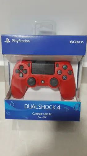 Controle de PS4 DualShock 4 Vermelho NOVO - Leia a descrição 