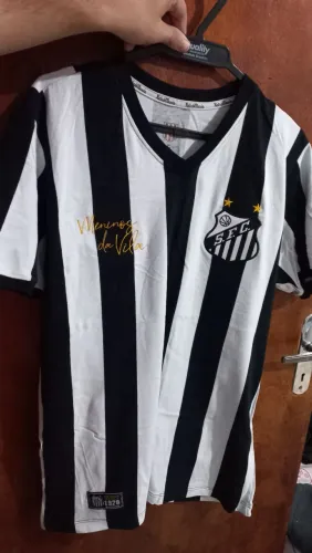 Camiseta santos retrô, homenagem a meninos da vila. (ORIGINAL)