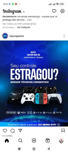 Controle estragou arrumando para você todos os controles