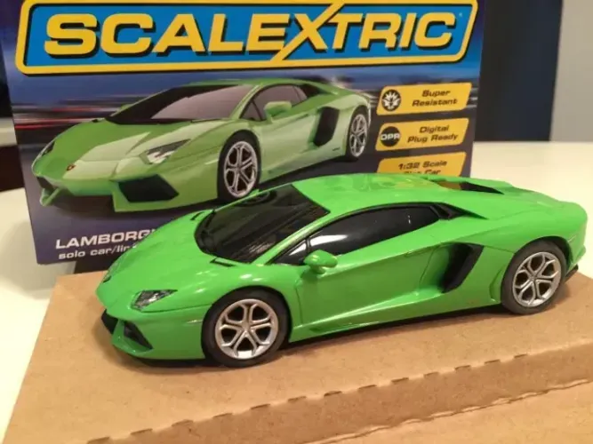 Scalextric C3660 Lamborghini Aventador Verde 1/32 Carrera Evolution Digital Excluviso!